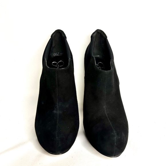 Jessica Simpson Black Suede High Heel Ankle Booties - Picture 3 of 6